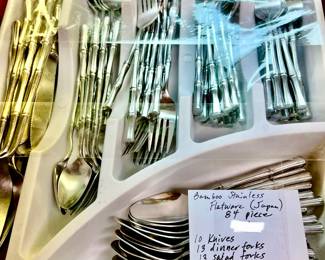 BAMBOO STAINLESS FLATWARE FROM JAPAN.