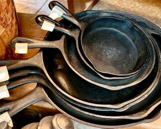 CAST IRON PANS.