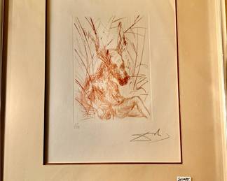 SALVADOR DALI SIGNED LITHOGRAPH