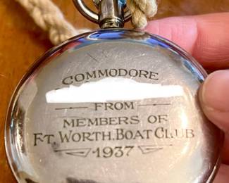 1937 Fort Worth Boat Club Heuer early yacht timer Nordis