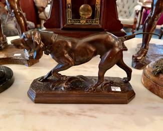 BARRYE BRONZE DOG AS IS.