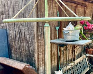 ANTIQUE CLOTHING RACK.