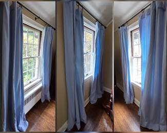 6 Blue Drapery Panels $185 or bid #15