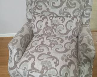 One of two matching recliners