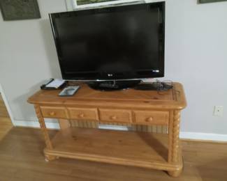 Media table, LG TV , DVD player