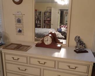 French Provencal matching dresser with mirror