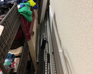 ELFA Shelf System for closets including Rods, shelving. Would like to sell all in bulk to one person.