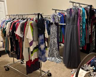 Clothing galore--mostly women's but some men's. Prices start at $2 and go up. Lots of toiletries and candles, too.