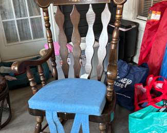 Vintage 1972 Commemorative Montgomery Wards Wooden Rocking Chair $50