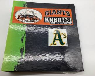 Binder of Vintage Baseball Cards