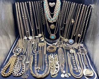 Glorious Gold Tone Jewelry: Some Vintage, Signed