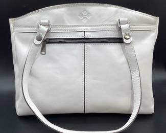 PATRICIA NASH White Leather Should Bag/Purse