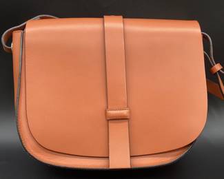 VICTORIA NAPOLI Genuine Leather Saddle Bag: Made in Italy