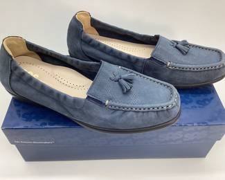SAS Hope Jeans Blue Suede Loafer Size 7.5