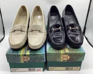 SAS Metro-P Leather Loafers Size 7.5