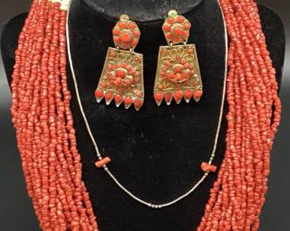 Remarkable Red Corral Jewelry: Some Vintage, Silver