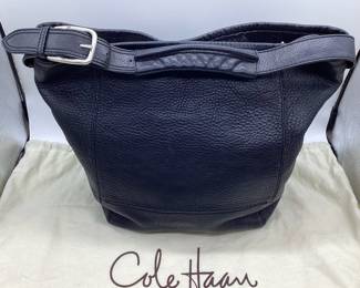COLE HANN Soft, Black, Hobo, Bag/Purse with Dust Cover