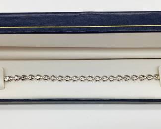 Sterling Silver Heart Bracelet