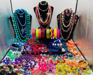 Bright, Neon, Colorful, 80's Themed Jewelry Collection