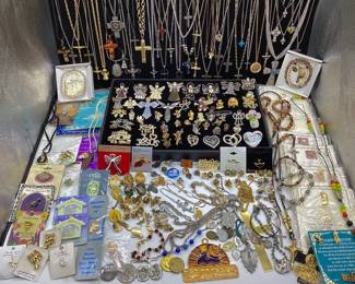 Religiously Rewarding and Faith Based Jewelry: Some Vintage, Signed