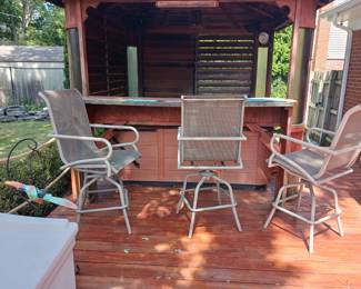 High top tiki bar stools