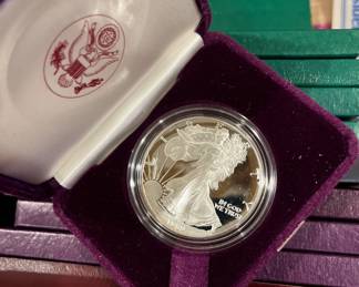 US 1 oz silver coins