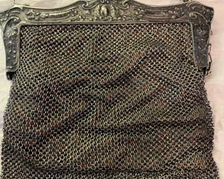 antique chain mail mesh purse