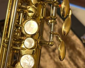 vintage Yanagisawa soprano saxophone in case - mother of pearl keys