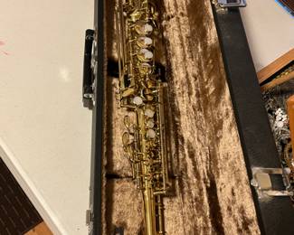 vintage Yanagisawa soprano saxophone in case