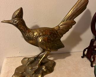 vintage brass roadrunner