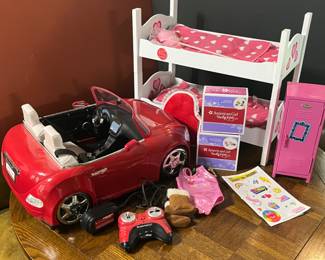 American Girl remote control car + other accessories