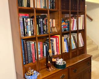 vintage solid maple bookcases (2)
