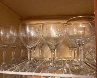 vintage starburst stem ware