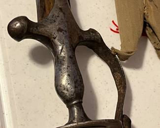 vintage wrought handle sword