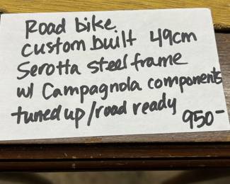 Custom road bike description
