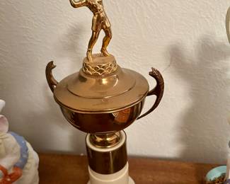 1953 Buc Days Tennis award trophy