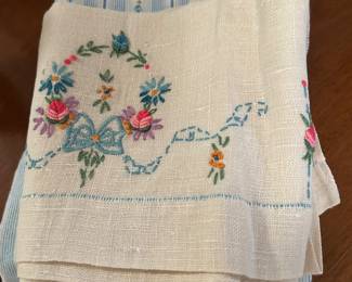 embroidered linens