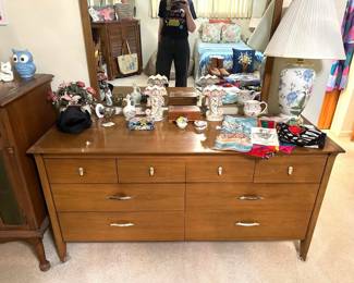 MCM low chest with mirror