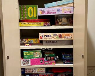 vintage games, puzzles and toys