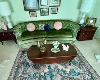 stunning green fabric sofa