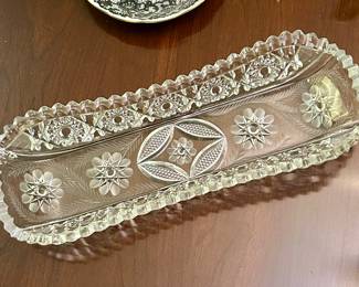hand cut heavy antique crystal
