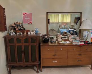 John Van Koert MCM Drexel low dresser with mirror