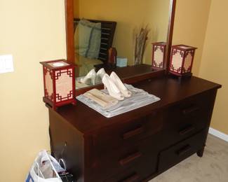 Dresser with mirror