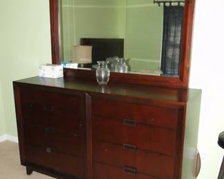 Dresser with mirror