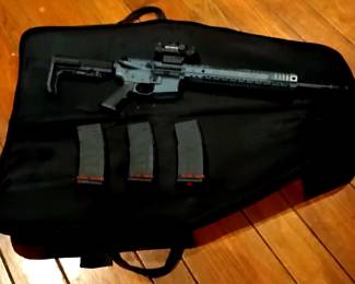 BLACK RAIN ORDNANCE. MODEL FALLOUT15 CAL: MULTI. BR052846 SCOPE SPITFIRE 1X. (3)5.56 NATO CLIPS with Case