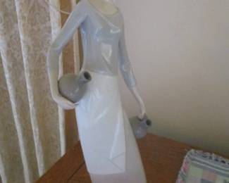 Lladro Girl with Water Jugs Figurine