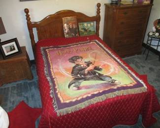 Full Size Bed Frame with Mattress Set