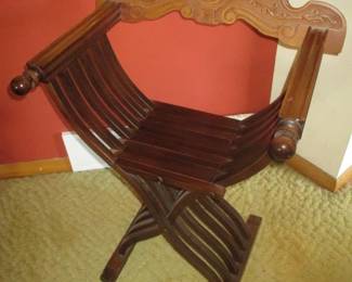 Vintage Savonarola Folding Chair