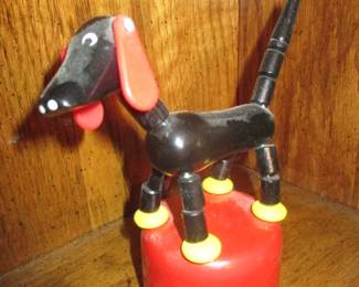 Vintage Brio Sampo, Wooden Toy Dog