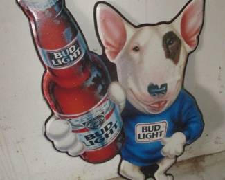 Spuds Mackenzie Vintage Tin Sign